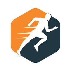 Fototapeta na wymiar Running and Marathon Logo Vector Design. Running man vector symbol.