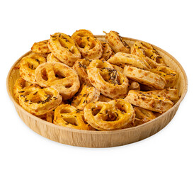 Homemade whole meal pretzels