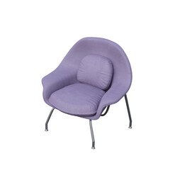 chair isolate on a transparent background, interior furniture, 3D illustration, cg render