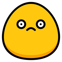 bored unhappy shock emoji icon