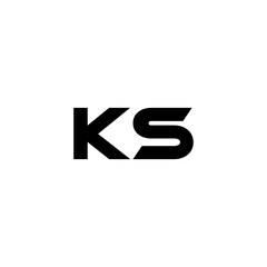 KS letter logo design with white background in illustrator, vector logo modern alphabet font overlap style. calligraphy designs for logo, Poster, Invitation, etc.