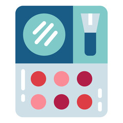 Fototapeta premium make up flat icon style