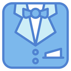 suit two tone icon style