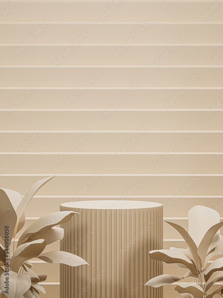 Poster 3d background products display podium scene. background 3d rendering with podium. stand to show cosm