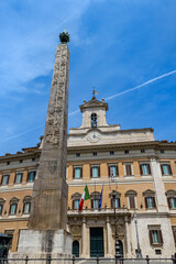 Obraz premium Roma, Palazzo Montecitorio e Palazzo Chigi