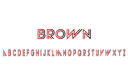 stylish alphabet font design gradient color isolated on white