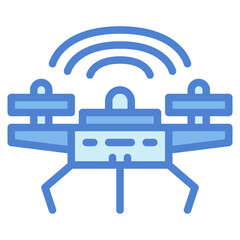 drone two tone icon style