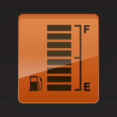 Full tank,digital fuel gauge vector illustration.