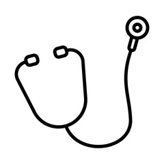 Stethoscope Icon Logo Design Vector Template Illustration Sign And Symbol Pixels Perfect