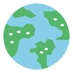 world flat icon style