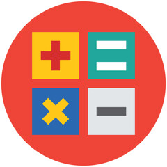 Mathematical Symbols Vector Illustration