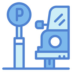 parking two tone icon style