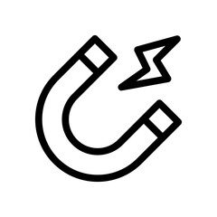 magnet line icon illustration vector graphic