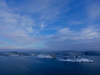 cold morning in archipelago of Stockholm, 