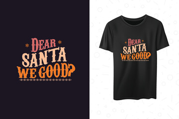 Christmas Typography t shirt design, Merry Christmas