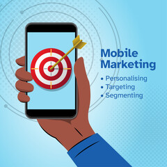 Smartphone with dartboard in the screen.
