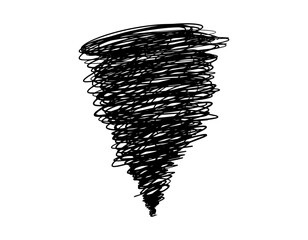 abstract sketch whirlwind. sketch Illustration