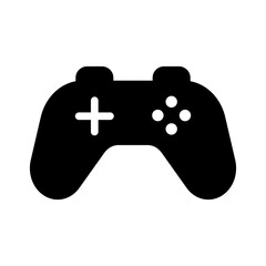 Joystick symbol game icon with solid style