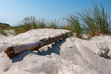 Konar na plaży nad morzem Bałtyckim  - obrazy, fototapety, plakaty