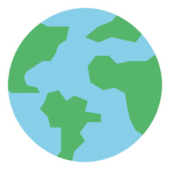 earth flat icon style