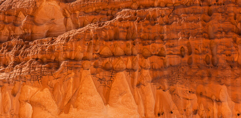 Background image of red clay in the canyon