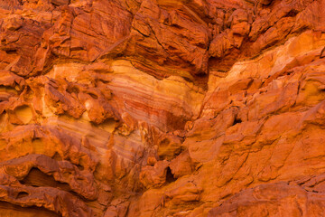 Background image of red clay in the canyon