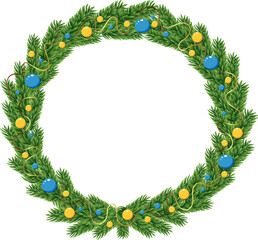 green christmas wreath