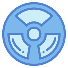 radiation two tone icon style