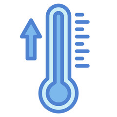 temperature two tone icon style