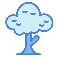 tree two tone icon style