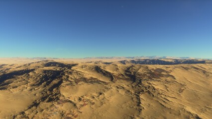 3d rendered Space Art: Alien Planet - A Fantasy Landscape
