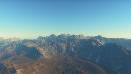 3D fictional space scene
