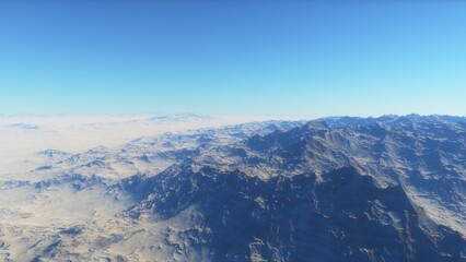 Obraz premium Deserted alien planet 