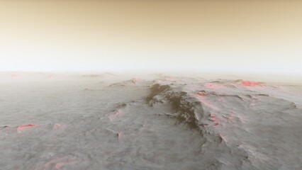 Deserted alien planet
