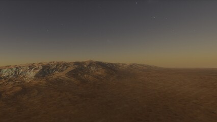 Deserted alien planet
