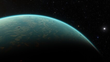 Planets and galaxy, science fiction wallpaper. Beauty of deep space. Billions of galaxy in the universe Cosmic art background 3d render
