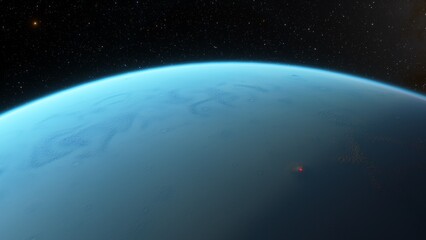 Planets and galaxy, science fiction wallpaper. Beauty of deep space. Billions of galaxy in the universe Cosmic art background 3d render
