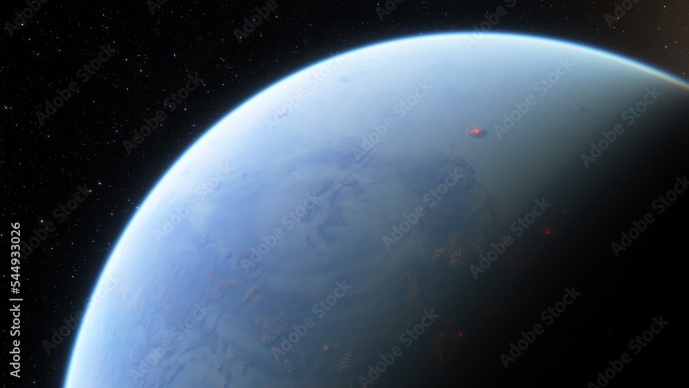Wall mural planets and galaxy, science fiction wallpaper. beauty of deep space. billions of galaxy in the unive