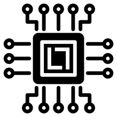 microchip glyph icon style