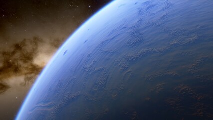 Abstract planets and space background