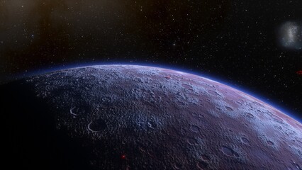 Abstract planets and space background