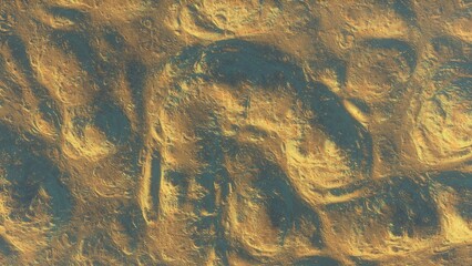 View of the 3d rendering realistic planet mars surface from space.
