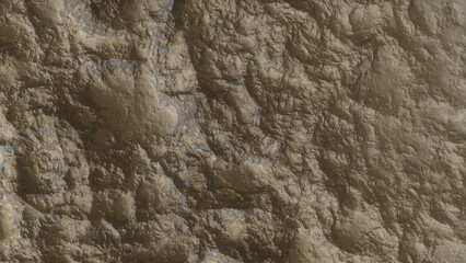 View of the 3d rendering realistic planet mars surface from space.