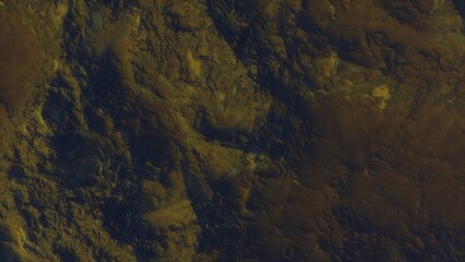 View of the 3d rendering realistic planet mars surface from space.