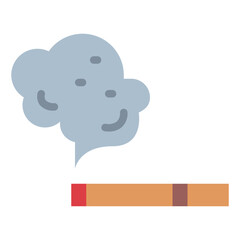 smoking flat icon style