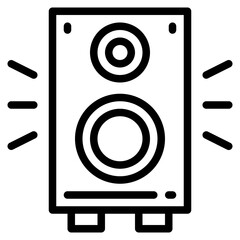 speaker line icon style