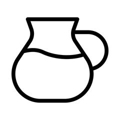 pitcher line icon illustration vector graphic