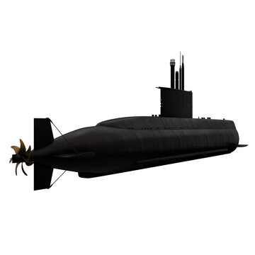 recommend clip art: submarine isolated on white