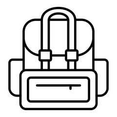 Backpack Line Icon