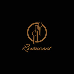 Vector logo design template for restaurant